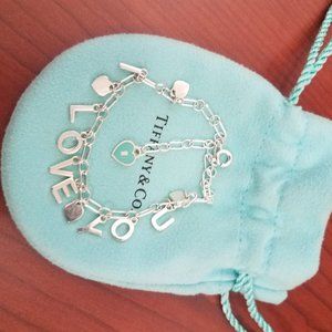 Tiffany & Co. "I LOVE YOU" Charm Bracelet